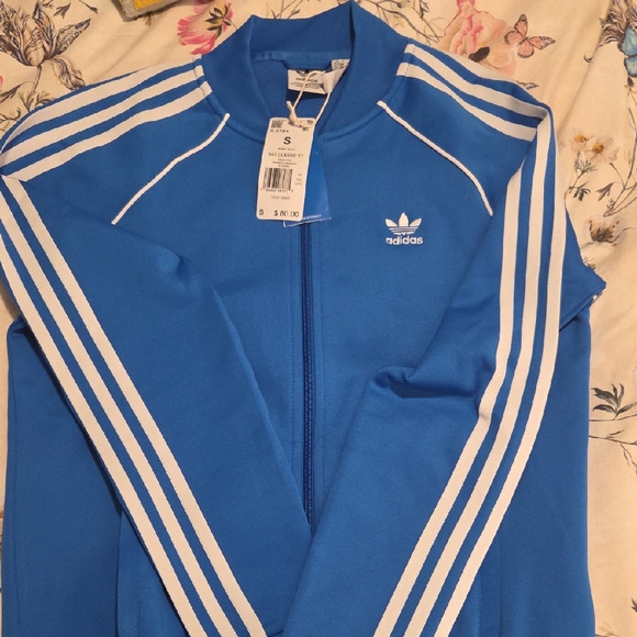 adidas Jackets & Blazers - Adidas Classic Blue and White Jacket